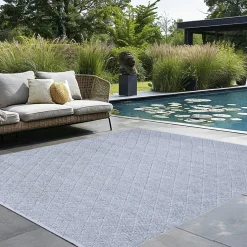L'EFFET PAPILLON Tapis d'extérieur rectangulaire (160 x 230 cm) Orlando Perle Gris perle Outlet