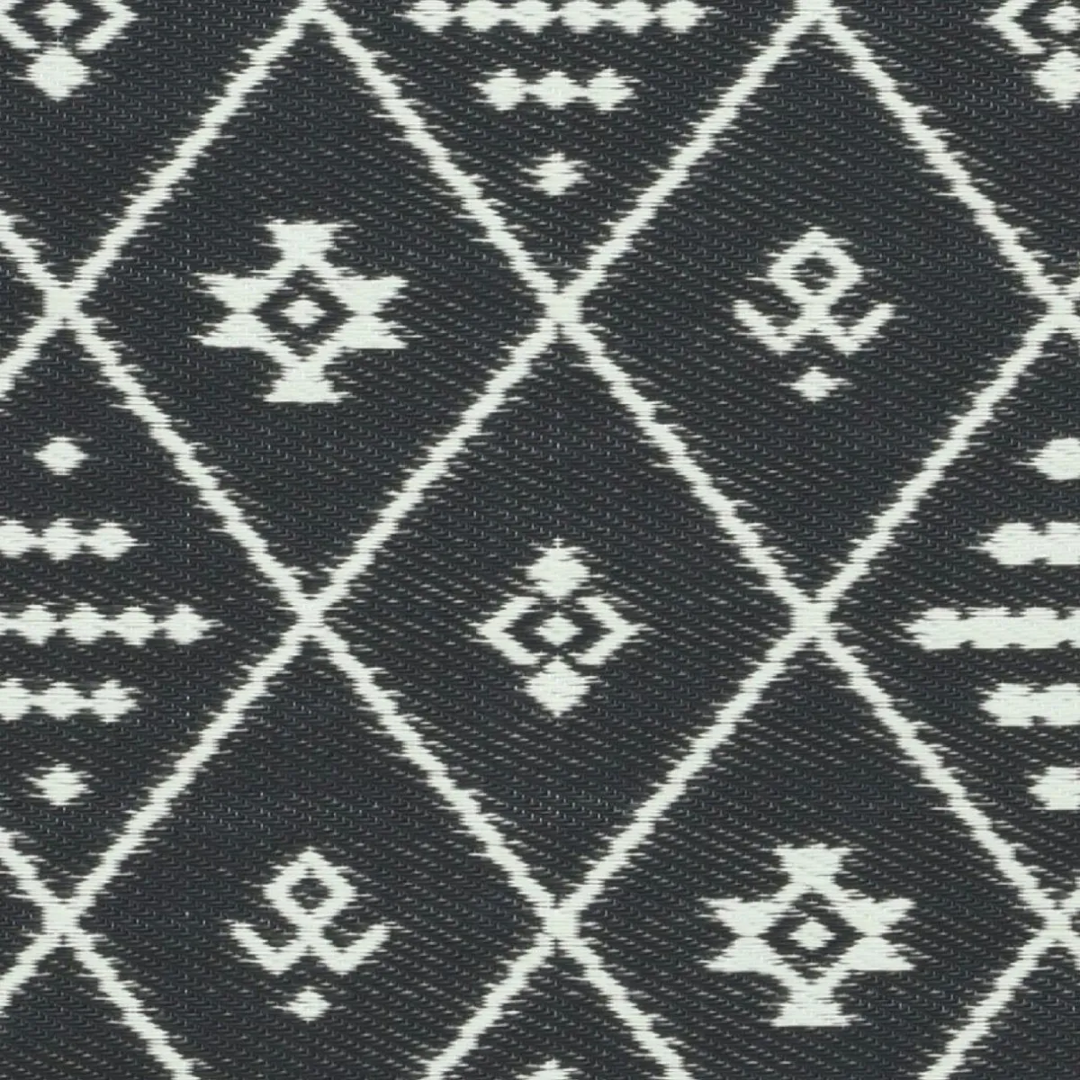 #N/A Tapis d'extérieur rectangulaire (180 x 120 cm) Inca Noir