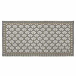 DOUCEUR D'INTERIEUR Tapis multi-usage (50 x 120 cm) Art déco chic Gris Best