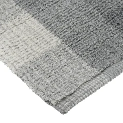 TENDANCE Tapis salon coton (45 x 90 cm) Louise Gris Clearance