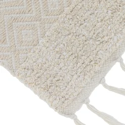 TENDANCE Tapis salon coton (45 x 90 cm) Rose Beige Clearance