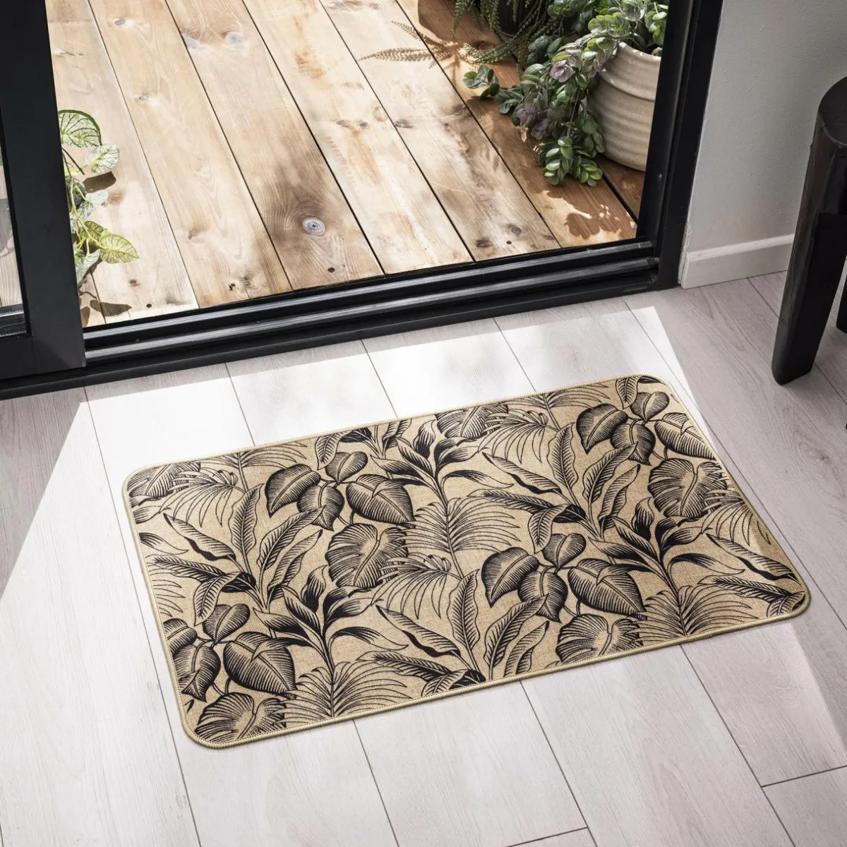 douceur d'intu017drieur Tapis tissé antidérapant (45 x 75 cm) Stylis Noir Outlet