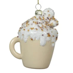 KAEMINGK Tasse à café à suspendre (H9 cm) Pailletée Crème Beige Best
