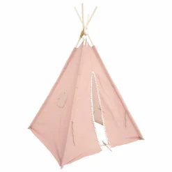 Atmosphera createur d'interieur for kids Tipi enfant bois et tissu (H160 cm) Wapi Rose Discount