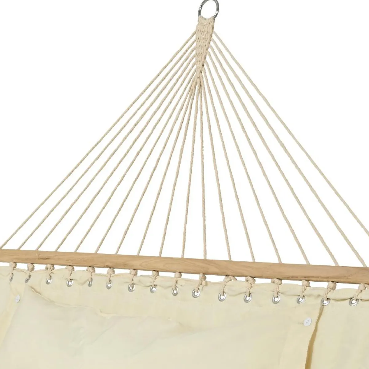 #N/A Toile de hamac 2 places avec coussin Évasion Crème Beige Best