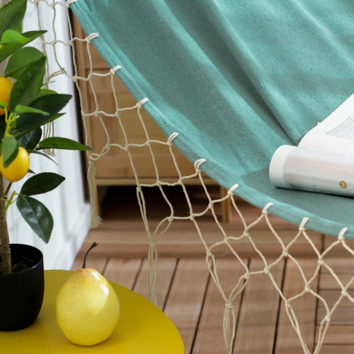 #N/A Toile de hamac Frangi aqua Bleu