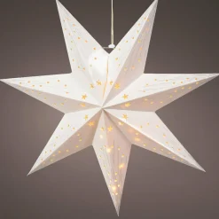 KAEMINGK Étoile lumineuse à piles Origami (H40 cm) Oria et chaud Blanc
