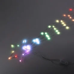 KOOPMAN Étoile lumineuse Digitale 85 LED H20 cm Star Multicolore Discount