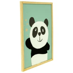 Atmosphera cru017dateur d'intu017drieur for kids Toile murale enfant (40 x 30 cm) Panda Vert Discount