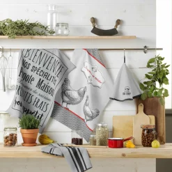 DOUCEUR D'INTERIEUR Torchon (70 cm) Comptoir Gris New