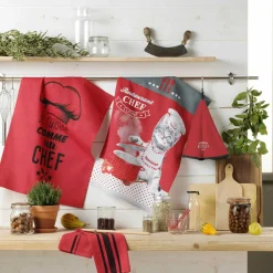 DOUCEUR D'INTERIEUR Torchon (70 cm) Comptoir Rouge Clearance