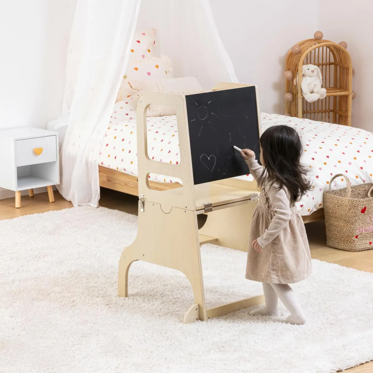 Atmosphera cru017dateur d'intu017drieur for kids Tour d'observation bureau bois (H91 cm) Alba Marron Sale