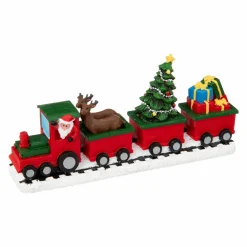 Feeric Lights & Christmas Train décoratif (15 x H7 cm) La tournée du Père Noël Rouge Clearance