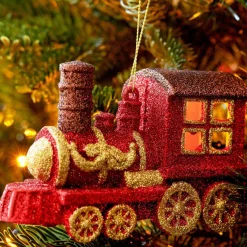 KAEMINGK Train de Noël (H7,50 cm) Rouge Hot