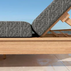 MOBELLIA Transat double en bois d'acacia Bornéo Gris Anthracite Sale