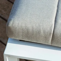 MOBELLIA Transat en aluminium Elba et taupe Blanc Online