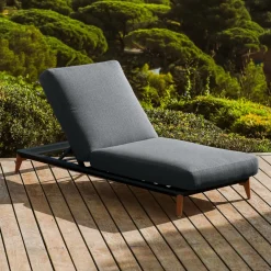 MOBELLIA Transat en aluminium Monte Carlo Gris Anthracite
