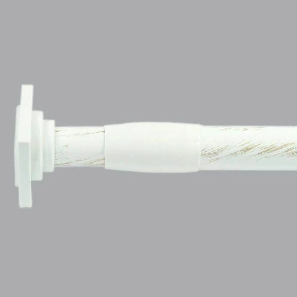 LUANCE Tringle autobloquante extensible (L70 - L120 cm / D22 mm) Carré Blanc Best