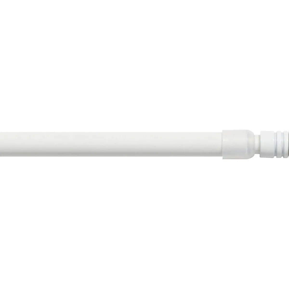 LUANCE Tringle autobloquante extensible ronde (L80 - 110 cm / D10 mm) Pia satiné Blanc Clearance
