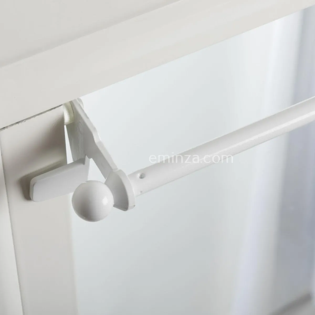 LUANCE Tringle extensible Fix'vit (80 à 120 cm) Blanc Best