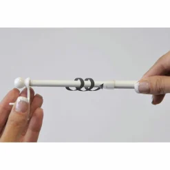 LUANCE Tringle extensible Fix'vit (80 à 120 cm) Blanc Best