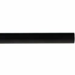 LUANCE Tringle rideau métal extensible (L185 - 350 cm / D28 mm) Lino mat Noir Outlet