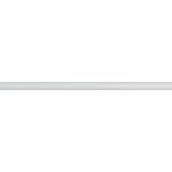 LUANCE Tringle rideau métal (L200 cm / D28 mm) Lino mat Blanc New