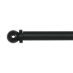 LUANCE Tringle voilage extensible ronde (L60 - 80 cm /D7 mm) Pietro mat Noir Best