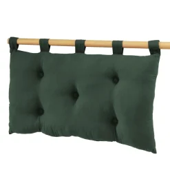 EMINZA Tête de lit coussin gaze de coton (80 x 50 cm) Gaïa Vert sapin Clearance