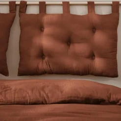 EMINZA Tête de lit coussin gaze de coton (80 x 50 cm) Gaïa Terracotta Outlet