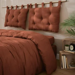 EMINZA Tête de lit coussin gaze de coton (80 x 50 cm) Gaïa Terracotta Outlet