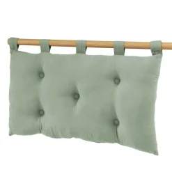 EMINZA Tête de lit coussin gaze de coton (80 x 50 cm) Gaïa Vert Eucalyptus Sale