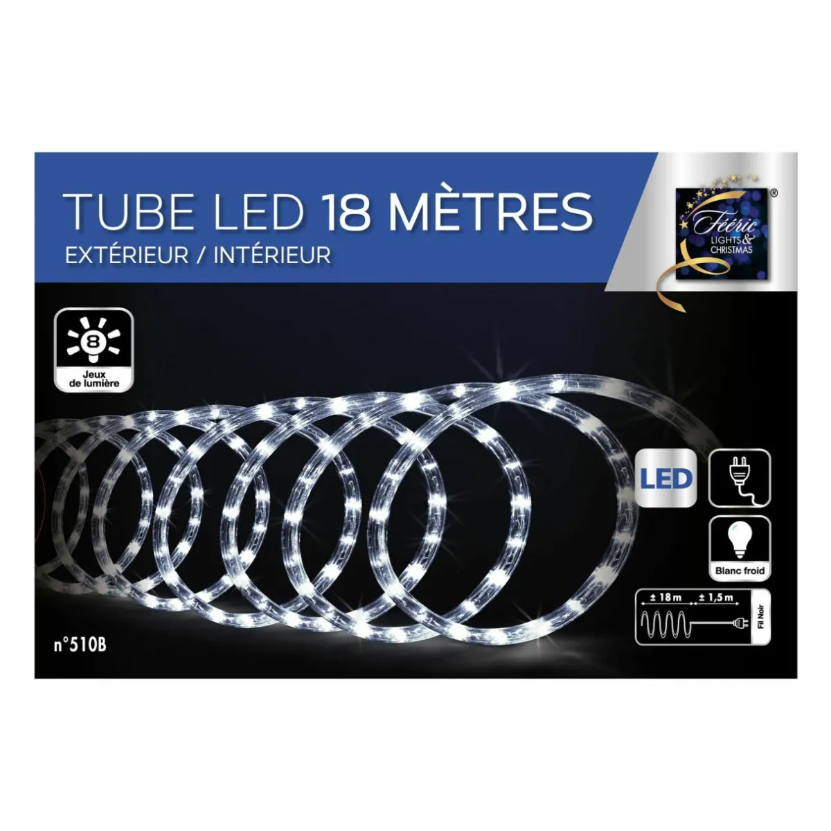 Feeric Lights & Christmas Tube lumineux 324 LED (18 m) Blanc froid Online