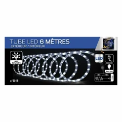 Feeric Lights & Christmas Tube lumineux 108 LED (6 m) Blanc froid