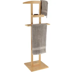 TENDANCE Valet de chambre pour vêtement (H115 cm) Bambou Naturel Discount