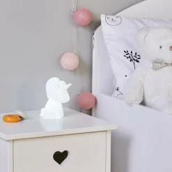 OSTARIA Veilleuse enfant (L 13,5 cm) Licorne he Blanc