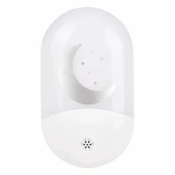 OSTARIA Veilleuse enfant secteur (H10 cm) Lune he Blanc Discount