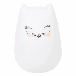 OSTARIA Veilleuse LED enfant (H12 cm) Chat he Blanc Discount