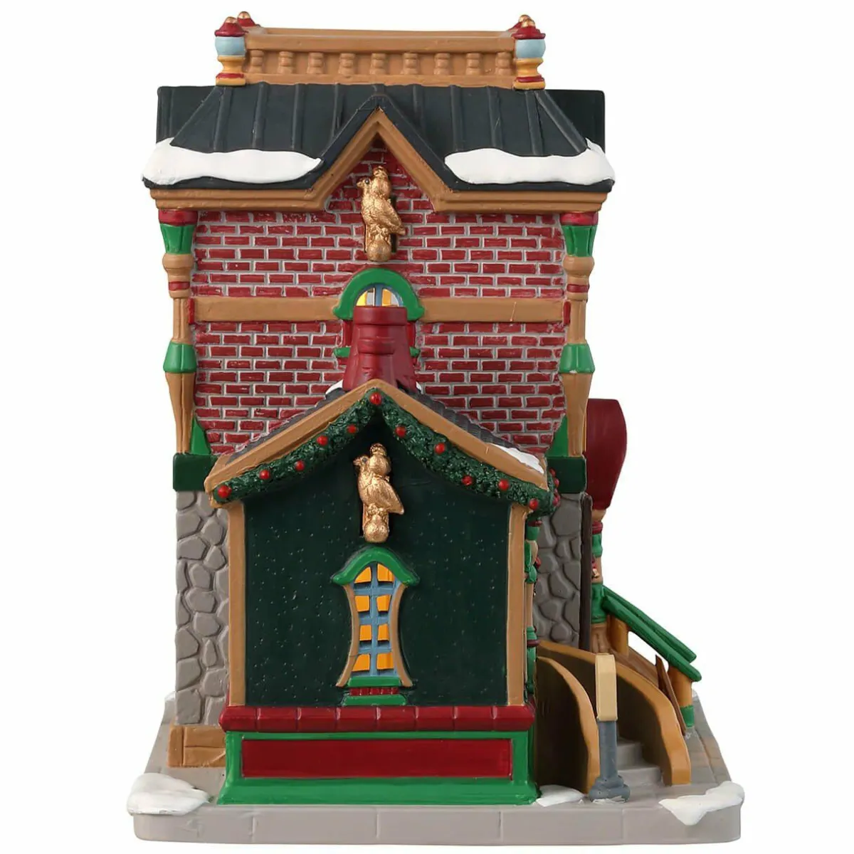 LEMAX Village de Noël à piles lumineux La Perdrix et la Poire Sale