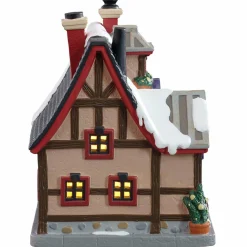 LEMAX Village de Noël à piles lumineux Le Crêpe Café Outlet