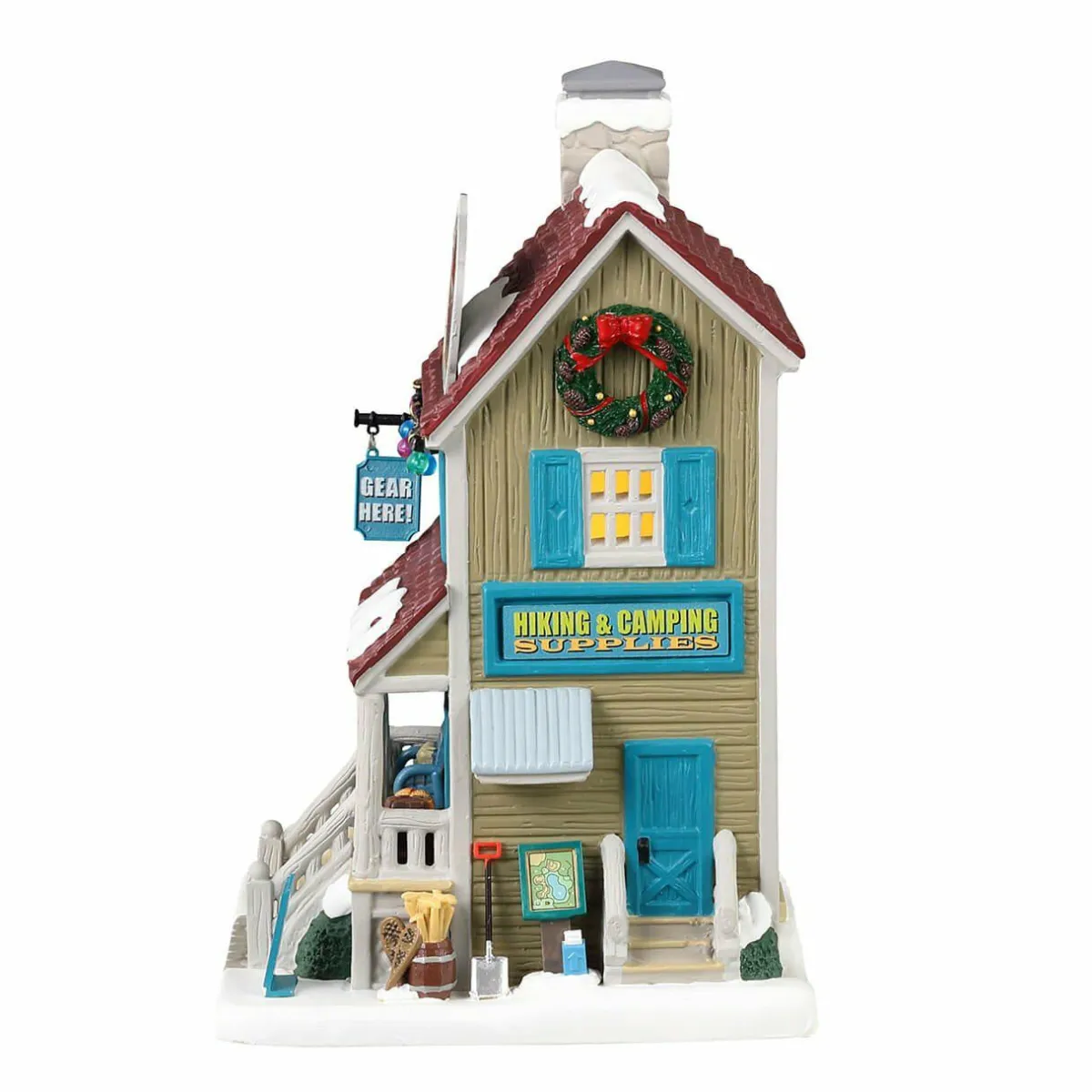 LEMAX Village de Noël à piles lumineux Boutique des randonneurs Outlet