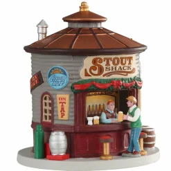 LEMAX Village de Noël à piles lumineux Le kiosque Stout Shack