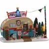 LEMAX Village de Noël à piles lumineux Vendeur de sapins Online