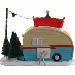LEMAX Village de Noël à piles lumineux Vendeur de sapins Online