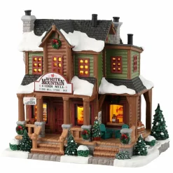 LEMAX Village de Noël à piles lumineux Cidrerie White Moutain