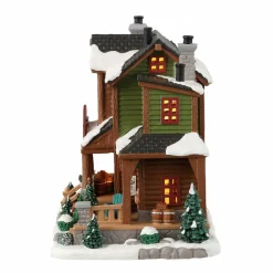 LEMAX Village de Noël à piles lumineux Cidrerie White Moutain