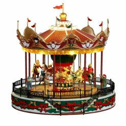 LEMAX Village de Noël lumineux, musical et en mouvement Carrousel Online