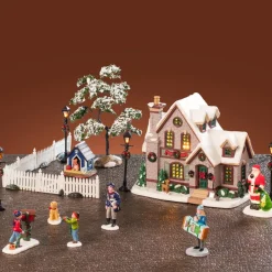 LEMAX Village de Noël lumineux Ensemble complet Noël Blanc Clearance