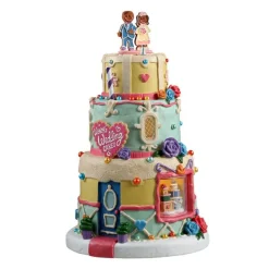 LEMAX Village de Noël lumineux à piles Gâteau de mariage de Wendy Outlet