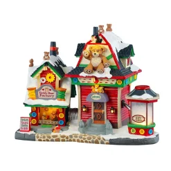 LEMAX Village de Noël lumineux Usine à Ourson Outlet